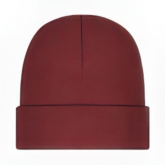 Winter cap, deep red, 126 g/m2
