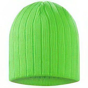 Winter cap, neon green, 740 g/m2