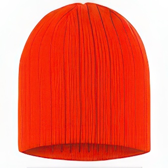 Winter cap, orange neon, 740 g/m2