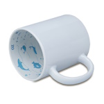 Sublimation mug with measurement inside - fish