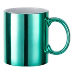 Glossy metallic mug for sublimation and laser engraving