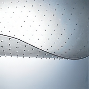 Transparent Protective Floor Mat with Spikes for a Chair or Armchair