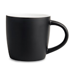 Black laser engraving matt mug New - color inside