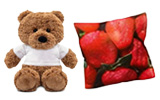 Blankets, pillows and cuddly toys
