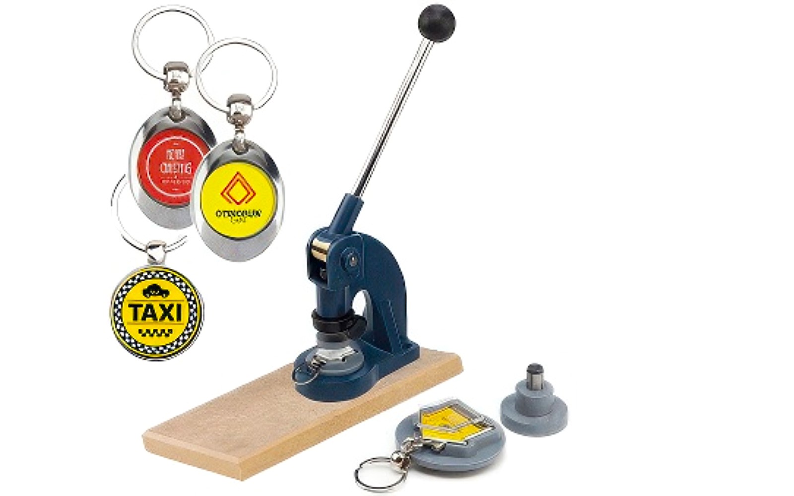 Keychain Machine with Elements for Making Keychains