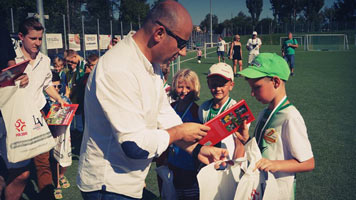 Football excitement in Tomaszow Mazowiecki