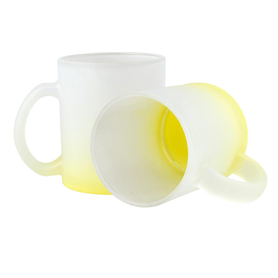 Frosted glass sublimation mug