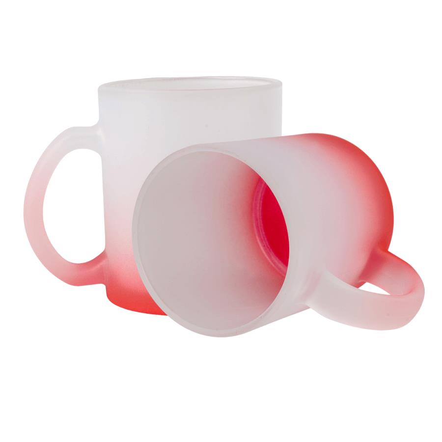 Frosted glass sublimation mug