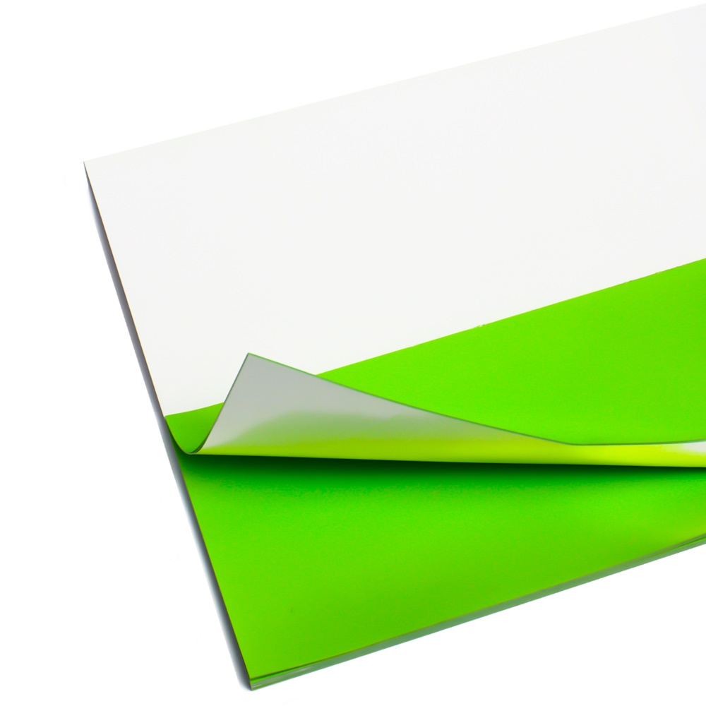 Electrostatic dry-wippe erase notes - green