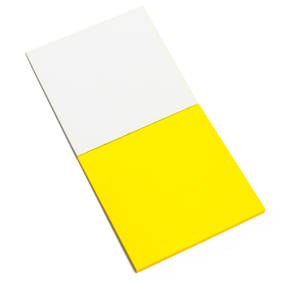 Electrostatic dry-wippe erase notes - yellow