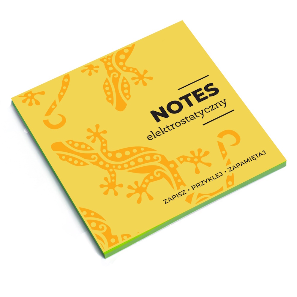 Electrostatic dry-wippe erase notes - green
