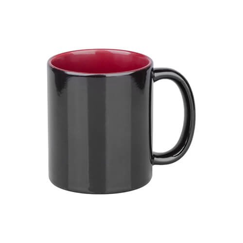 Color changing sublimation and engraving mug with color inside