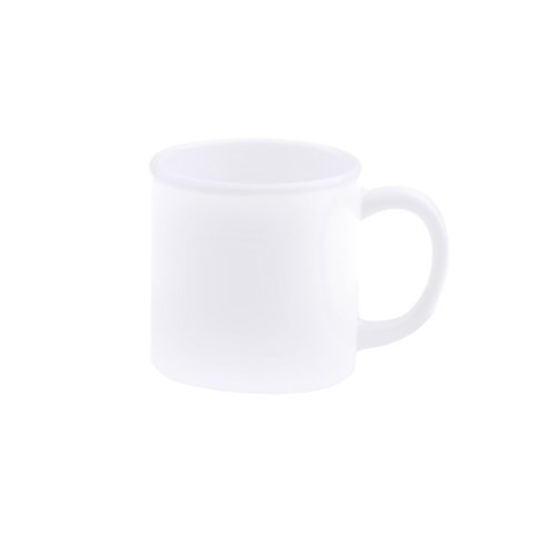 Plastic unbreakable mug for sublimation overprint and engraving
