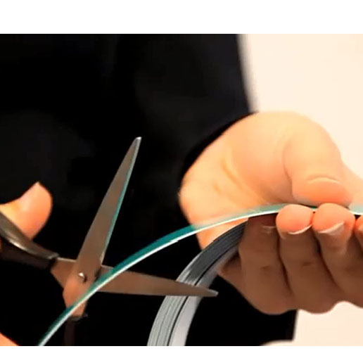 Self-adhesive metal strip for magnets