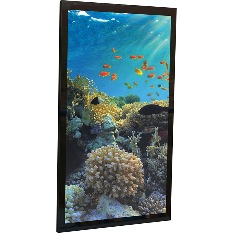 Double-sided frame with LED lighting