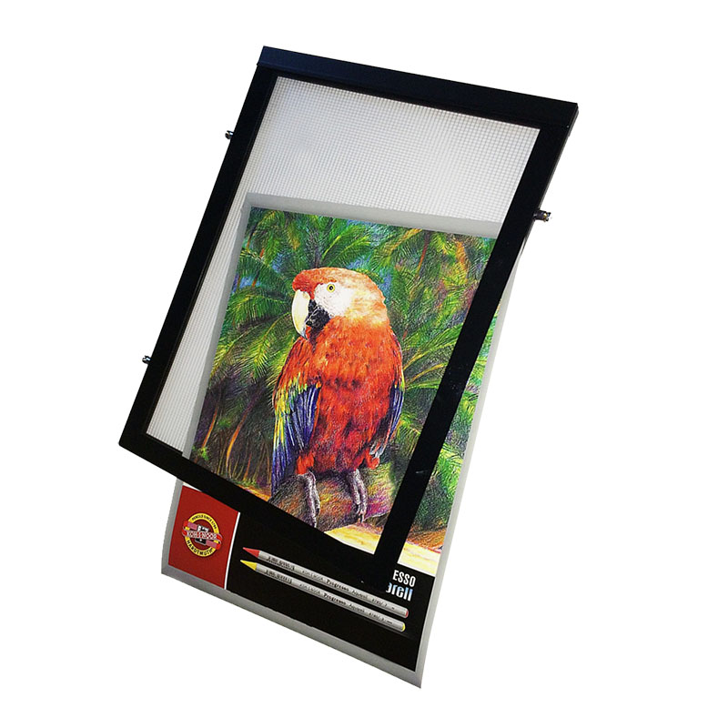 Double-sided frame with LED lighting