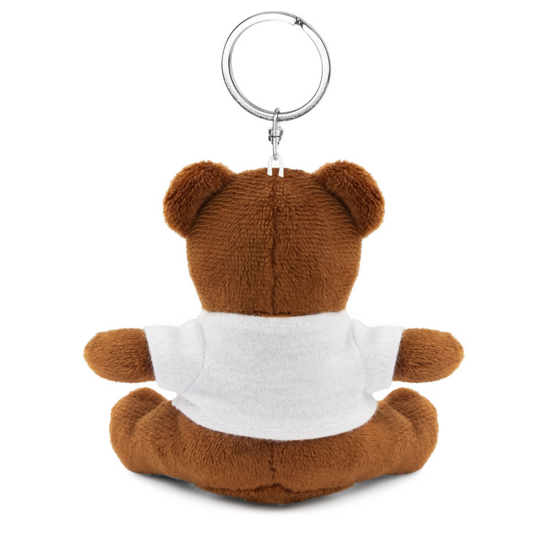 Teddy bear keychain with a printable T-shirt