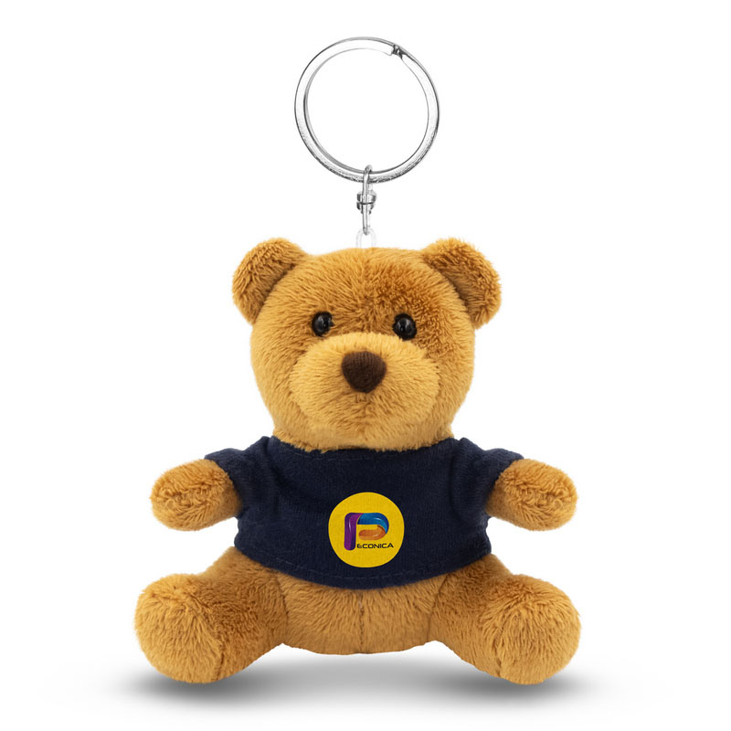 Teddy bear keychain with a printable T-shirt