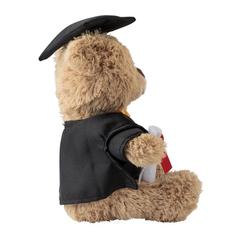 Beige teddy bear with black printable t-shirt