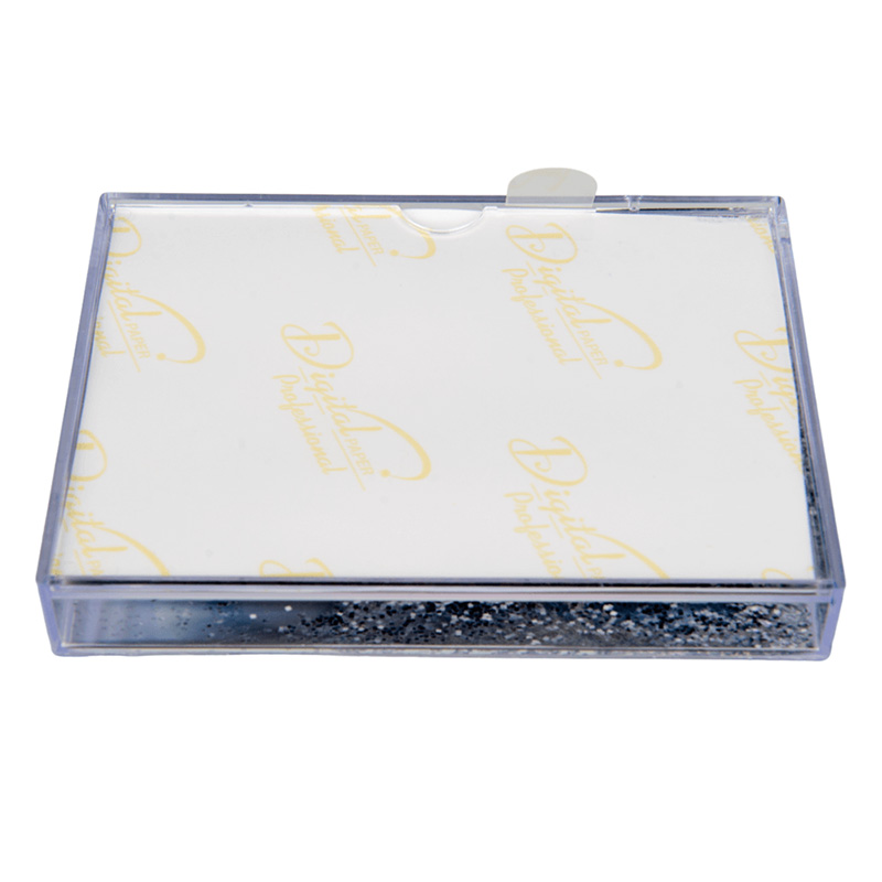Liquid photo frame - silver glitter