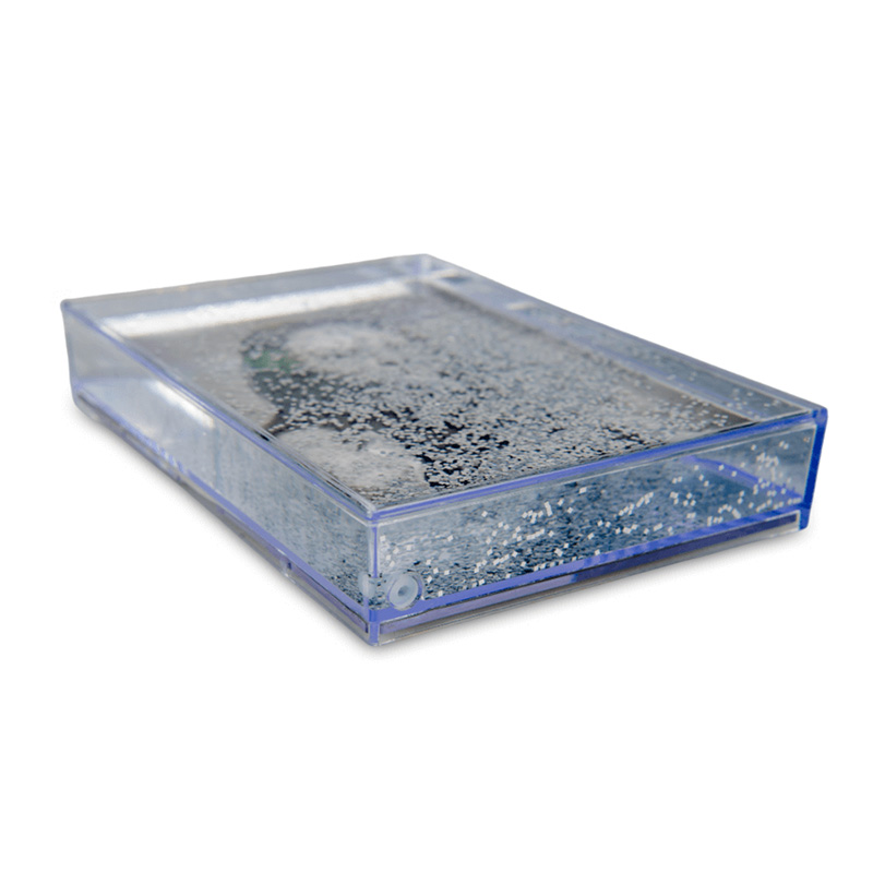 Liquid photo frame - silver glitter
