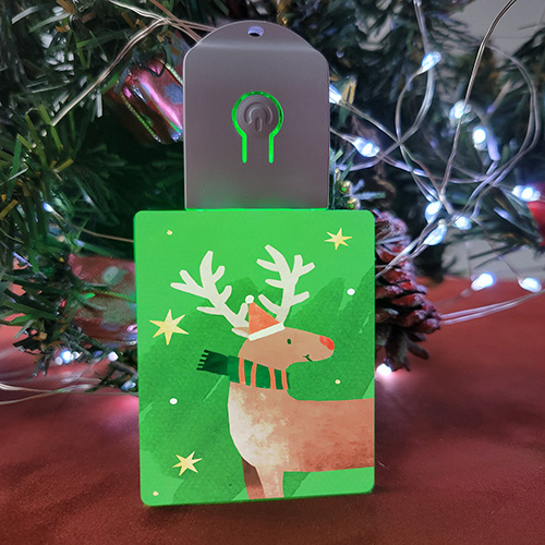 Keychain with led backlight - rectangular