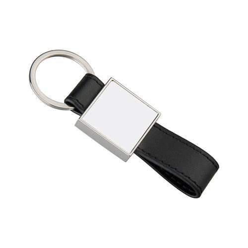 Square leather keychain for sublimation