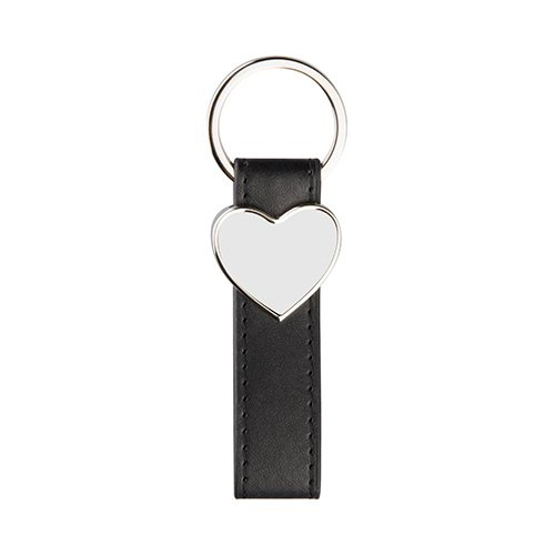 Heart leather keychain for sublimation