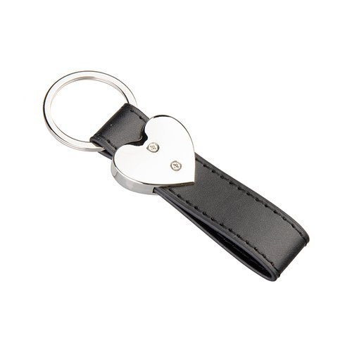 Heart leather keychain for sublimation