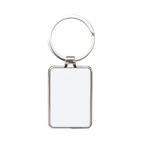 Metal, rectangle keyring for sublimation