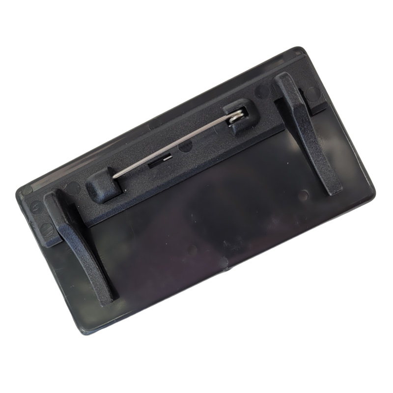 ID plate with safety pin 