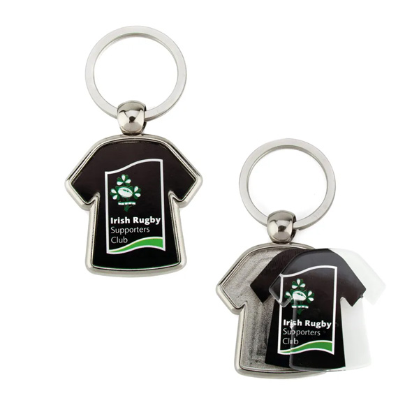 Elements for making metal double-sided keychain with graphics
