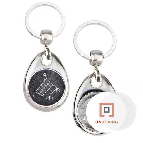 Elements for making metal keychains with token