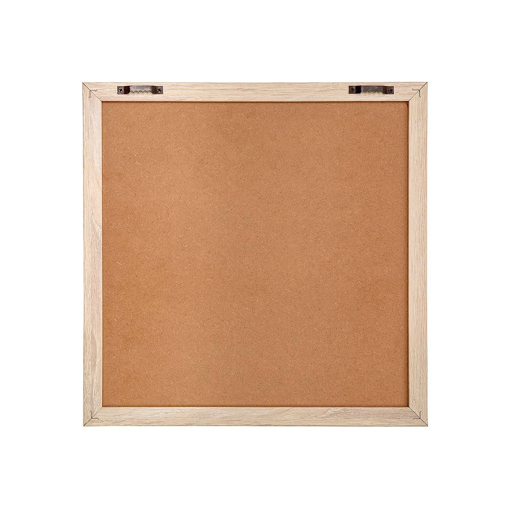 Information letter board with a light wooden frame