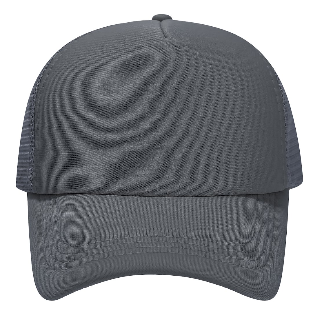 Cap with mesh back panels for sublimation