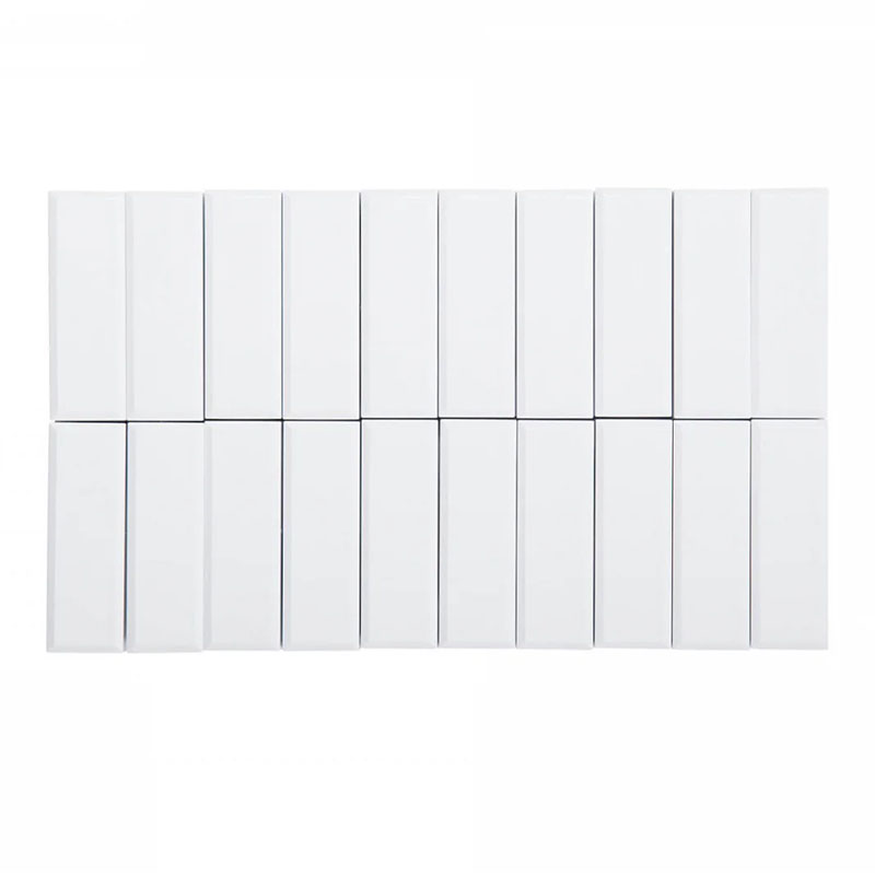 Rectangular Magnet 53 x 18 mm white - 20 pcs (BP-627)