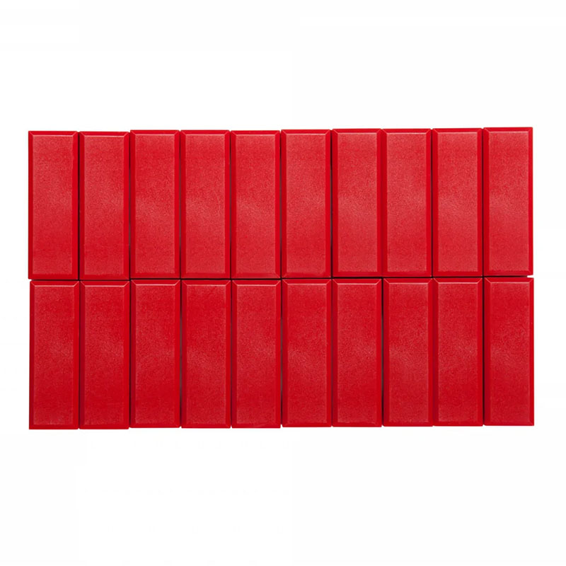 Rectangular Magnet 53 x 18 mm red - 20 pcs (BP-628)