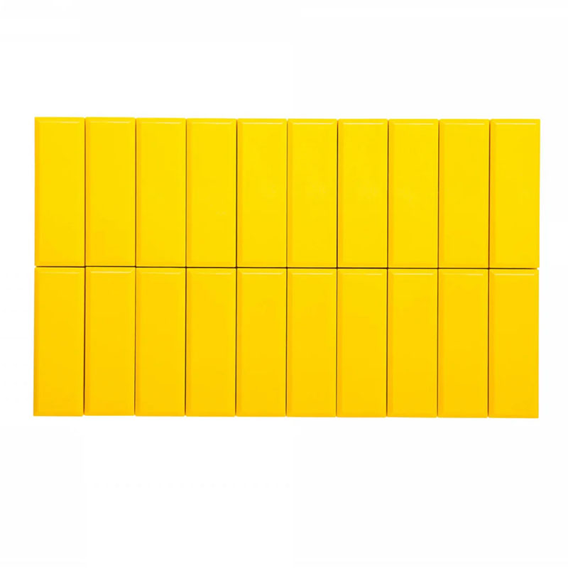 Rectangular Magnet 53 x 18 mm yellow - 20 pcs (BP-632)