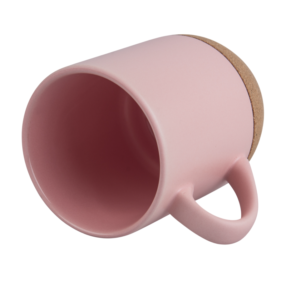 Coloured, Matte Coffee Sublimation Mug with Cork Base