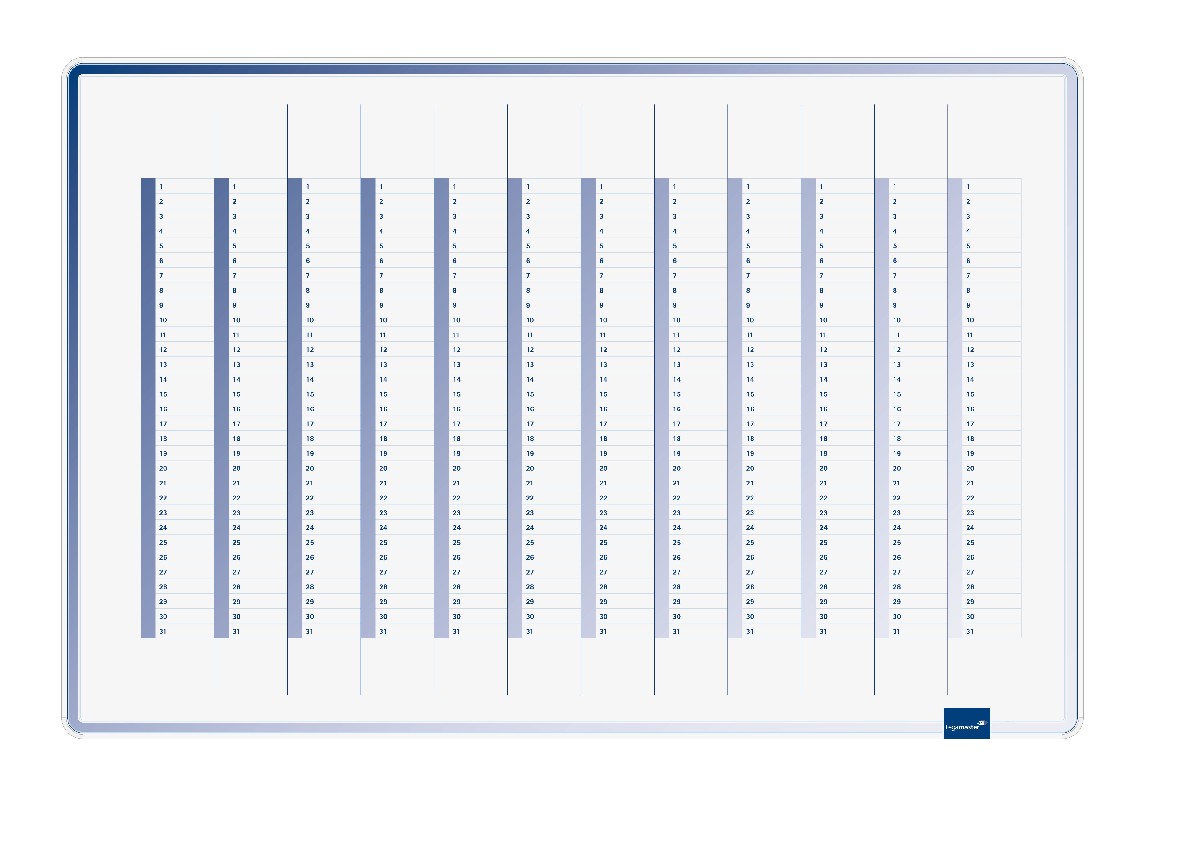 Accents Linear year planning board cool