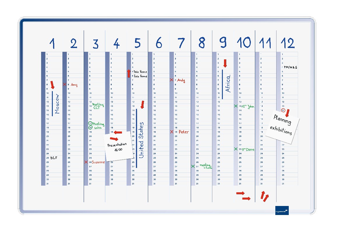 Accents Linear year planning board cool