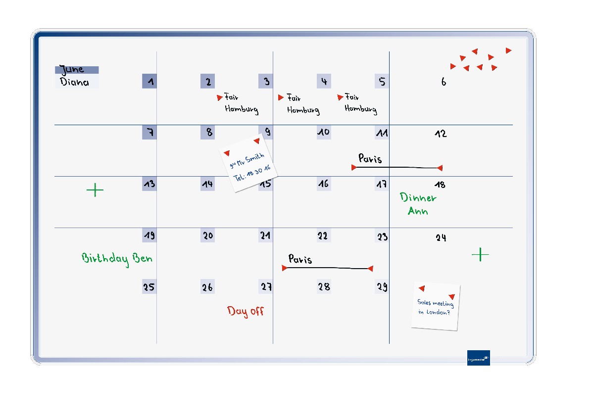 Accents Linear month planner