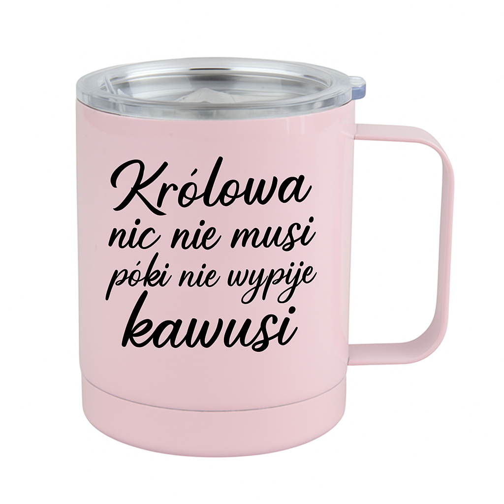 Metal thermal mug for sublimation - colorful with lid