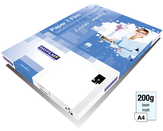 Double-sided paper for laser printers and copiers