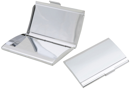 Business card case metallic