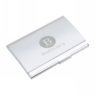 Business card case metallic