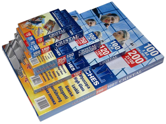 Self-adhesive lamination foil matt / gloss