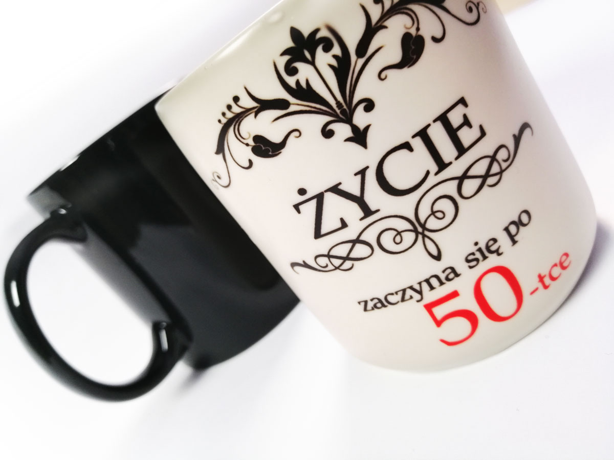 Matt black colour changing sublimation mug 