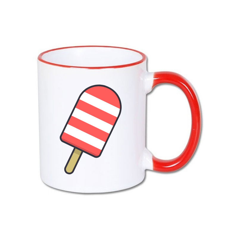 Color handle sublimation mug