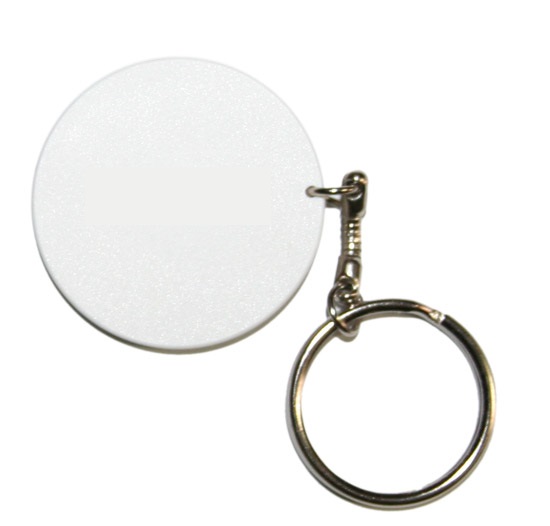 Round key chain for sublimation overprint - 25 pieces